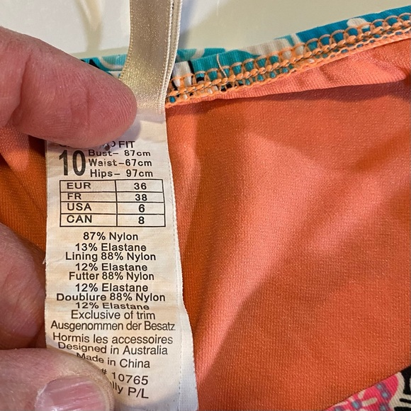 Seafolly Australia SZ 6 Bikini, GUC, underwire/slight padding top, non slip top - Picture 10 of 16